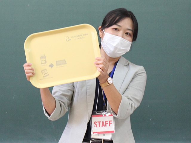 児童への説明の様子